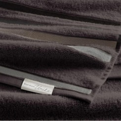 Toalha De Rosto Lumina Carbono Com Cinza Karsten 48x80cm