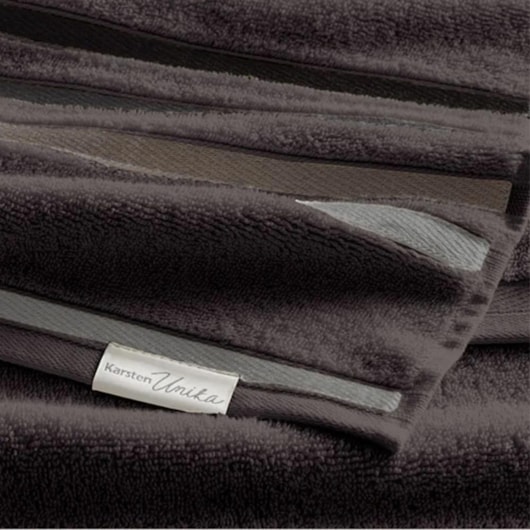 Toalha De Rosto Lumina Carbono Com Cinza Karsten 48x80cm - Imagem principal - c7343bcb-999b-45e8-bbe6-05537cf224b5