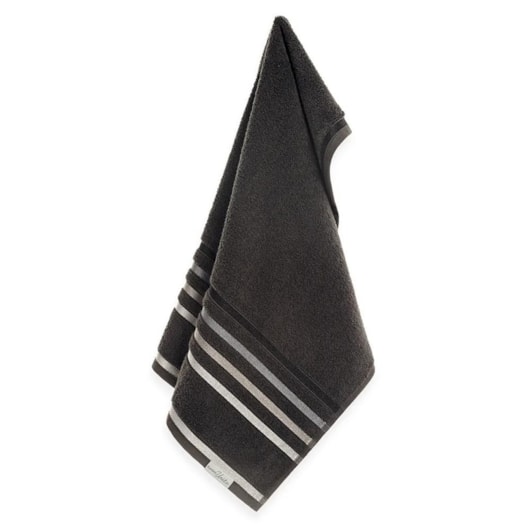 Toalha De Rosto Lumina Carbono Com Cinza Karsten 48x80cm - Imagem principal - f665e8d1-e771-47f1-983d-58d672f2c812
