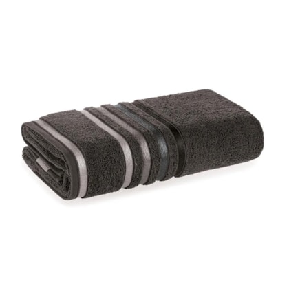 Toalha De Rosto Lumina Carbono Com Cinza Karsten 48x80cm