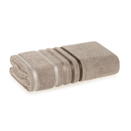 Toalha De Rosto Lumina Cinza Lunar Com Greige Karsten 48x80cm
