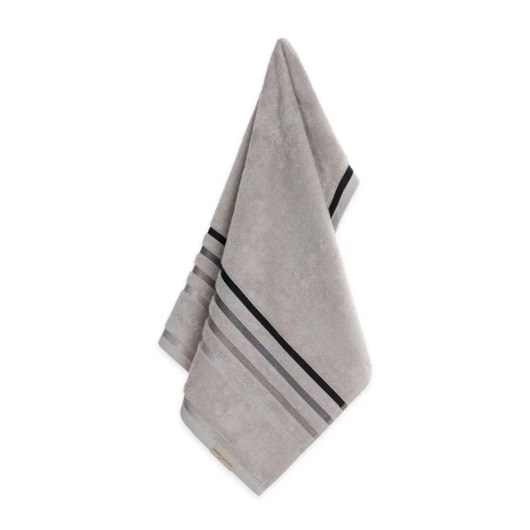 Toalha De Rosto Lumina Cinza Mineral Karsten 48x80cm - Imagem principal - 0bf74136-5e13-449a-9593-8ff260682b0e