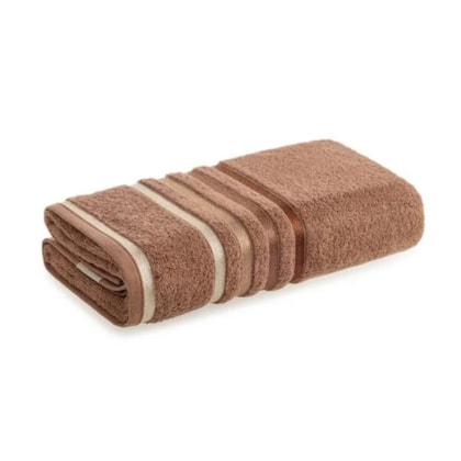 Toalha De Rosto Lumina Marrom Sienna Com Ferrugem Karsten 48x80cm