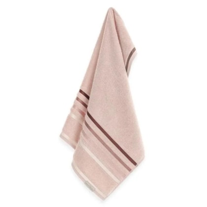 Toalha De Rosto Lumina Soft Rose Com Rosa Karsten 48x80cm