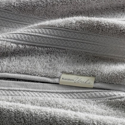 Toalha De Rosto Unika Cinza Urbano Karsten 48x80cm