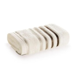 Toalha De Visita Lumina Ivory Com Greige Karsten 30x50cm