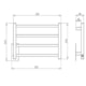 Toalheiro Aquecido Bivolt e Bilateral  Square Clean Preto Fosco Thermo 55W - efe70034-c8cb-4d33-9995-7dcfd5296ab3