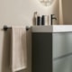 Toalheiro Barra Hotels Black Matte Roca 60cm - 116333fc-a623-4998-9897-c2c7e7c0e0ff