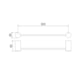 Toalheiro Linear 501 C36 Atria Cromado Meber - 74440ae0-33a9-42ae-a18e-7a39371c7cc5