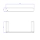 Toalheiro Versa Black Matte Deca 30cm - f524fd10-e048-4733-929c-e862c0fd25a9