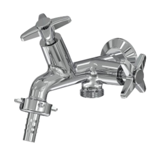 Torneira Com Saída Para Máquina De Lavar C-23 Cromado Fani - Imagem principal - b4540dc2-29e7-47c5-8810-8fa46bc26ed6
