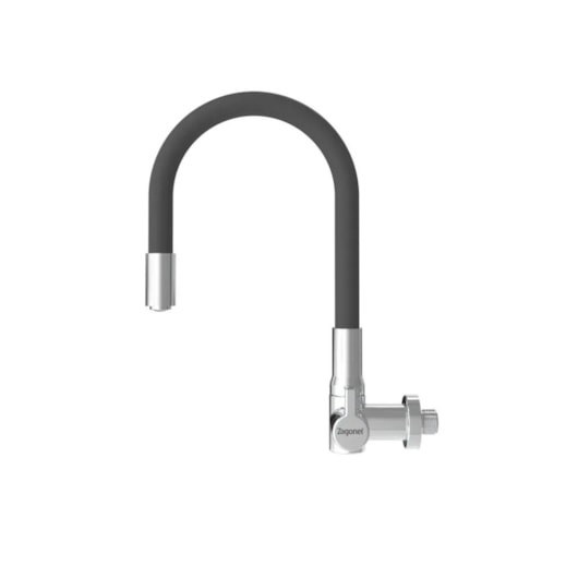 Torneira Cozinha de Parede Motion Metalizada e Cinza Zagonel - Imagem principal - fa053f3f-32a2-4a4d-8b93-81082c3c65ea