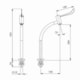 Torneira De Acessibilidade De Mesa Para Lavatório Com Alavanca Bica Alta Acesso Cromado Celite - 608a469e-e6d4-4a00-980a-c13486cbebf7