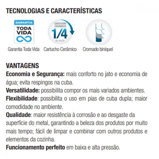 Torneira De Acessibilidade De Parede Para Lavatório Com Alavanca Bica Curta Benefit Cromado Docol  - Imagem principal - 5aa2fc38-e7b0-4779-81d8-2b736b99f709