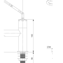 Torneira De Acessibilidade Para Lavatório De Mesa Com Alavanca Ecopress Cromado Celite
