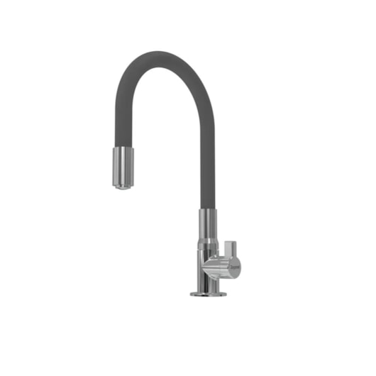 Torneira de Cozinha Bancada Metalizada Motion Cinza Zagonel - Imagem principal - f2c499fa-9d60-4e44-863f-e46e5e78e57f
