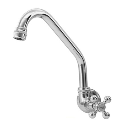 Torneira De Cozinha De Parede Bica Móvel Júnior C33 Cromada Romar DN15 - DN20 - Imagem principal - 0f6dd8f4-86a8-49af-bcb2-089ae63c763e