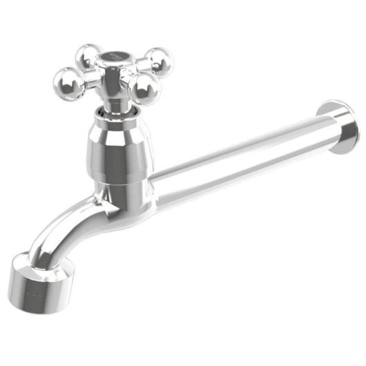 Torneira De Cozinha De Parede Com Arejador C33 Cromada Romar 18cm DN15 - DN20 - Imagem principal - 3e7fd896-5566-4bfb-87d3-bcc9e7cb2cbc