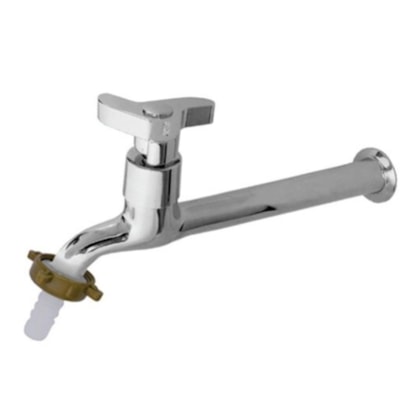 Torneira de Cozinha de Parede com Bico Wind Cromada Romar 18cm DN15 - DN20
