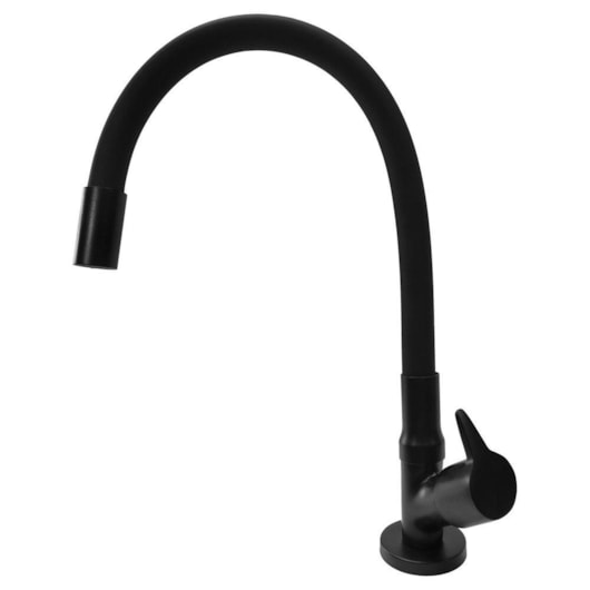 Torneira de Mesa p/Cozinha Bica Móvel Colorflex All Black Cromado Easy Romar - Imagem principal - 3eedec29-2d14-4302-bb8d-937ccf9da8d9