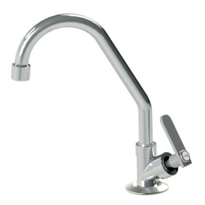 Torneira de Mesa p/Cozinha Bica Movel Pratic Cromada DN15 Romar