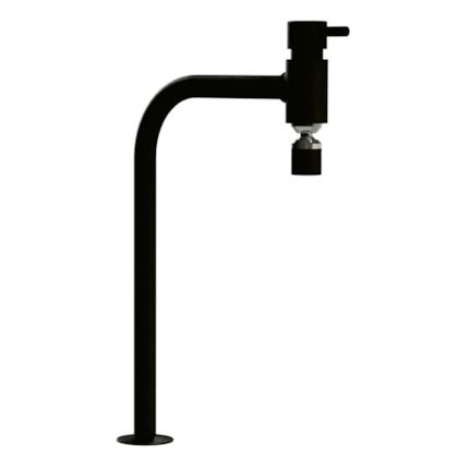 Torneira de Mesa p/Cozinha c/ Bica Alta Bello Black Preto Fosco Romar