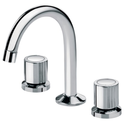 Torneira De Mesa Para Banheiro Bica Alta Itapema Bella Cromado Docol