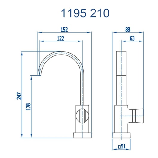 Torneira de Mesa para Banheiro e Lavabo Prima 1195 OV210 Ouro Velho DN 15 1/2 Fani - Imagem principal - 1dae8797-a293-40ad-ad3b-ea6677c16296