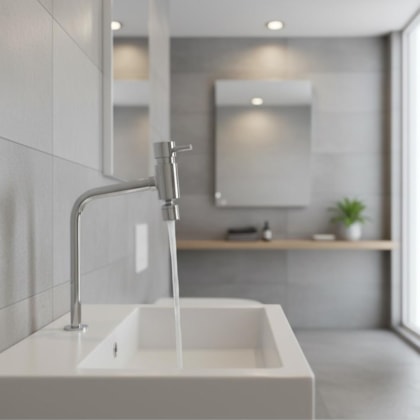 Torneira de Mesa para Cozinha Bica Alta Bello Cromada Romar