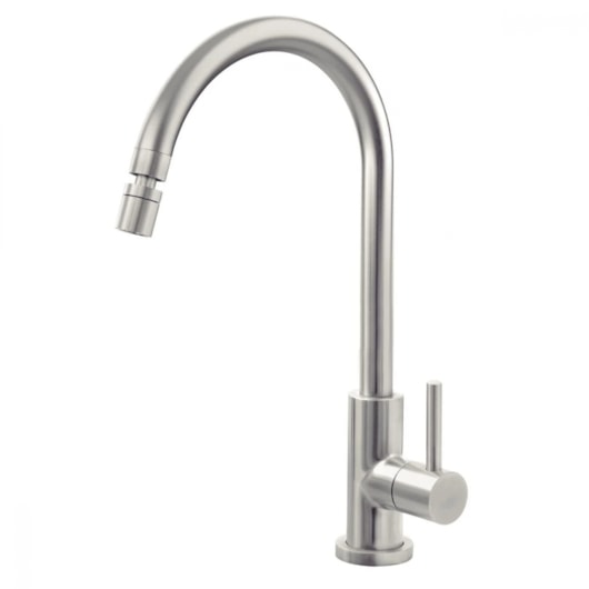 Torneira De Mesa Para Cozinha Bica Alta Escovado Arko Cromado Tramontina - Imagem principal - 963c018a-f927-4722-aca5-86045758b785
