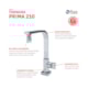 Torneira de Mesa para Cozinha Bica Móvel 360° Arejador Articulável Prima 1166 C210 DN 15 1/2 Cromada Fani  - c429f3f2-e8e9-4020-8c3b-d6b39dffdc01