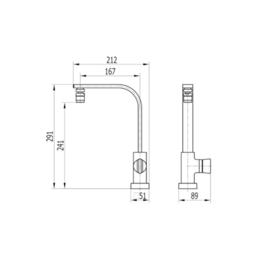 Torneira de Mesa para Cozinha Bica Móvel 360° Arejador Articulável Prima 1166 C210 DN 15 1/2 Cromada Fani - Imagem principal - f0f95c22-f4ed-4f70-a483-cf51d86d38e4