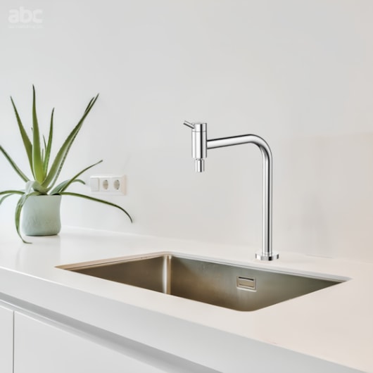 Torneira De Mesa Para Cozinha Bica Móvel 90° Cromado Lóggica Docol - Imagem principal - e955dc23-5e59-4889-8ae3-3d047db39388