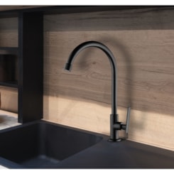 Torneira de Mesa Para Cozinha Studio Black 1167 B37 Lorenzetti