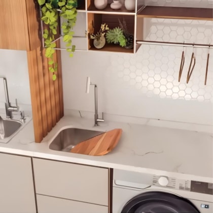 Torneira De Mesa Para Cozinha Versa Bica Articulada Cromado Tramontina