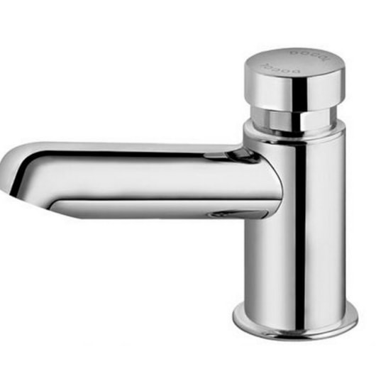 Torneira De Mesa Para Lavatório Automática Temporizada Alfa Leed Bica Baixa Cromada Docol - Imagem principal - e15d5fac-c14b-4e9d-8fc4-1e504837c923