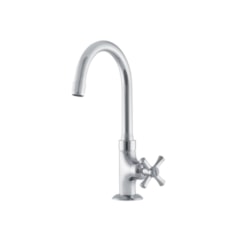 Torneira De Mesa Para Lavatório Bica Alta 1190 C24 1/4 Volta Tetra Cromado Meber