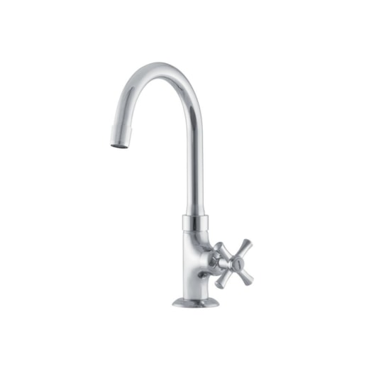 Torneira De Mesa Para Lavatório Bica Alta 1190 C24 1/4 Volta Tetra Cromado Meber - Imagem principal - 55da6c66-11cc-42ec-8708-8c8d387253f5