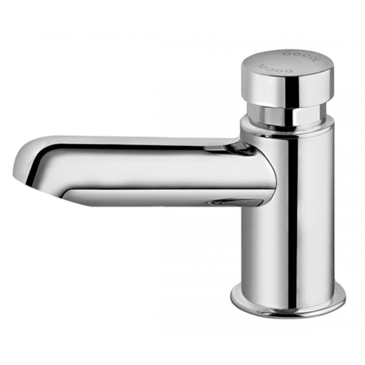 Torneira De Mesa Para Lavatório Bica Baixa PressMatic Alfa Cromado Docol - Imagem principal - 26bdc5b7-0c22-40bd-9866-10dadab1740b