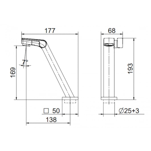 Torneira De Mesa Para Lavatório Stillo Níquel Escovado Docol - Imagem principal - 1f75a30f-35ff-459d-b578-992884085b9c