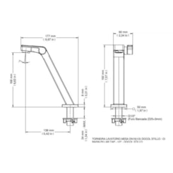 Torneira De Mesa Para Lavatório Stillo Ouro Escovado Docol