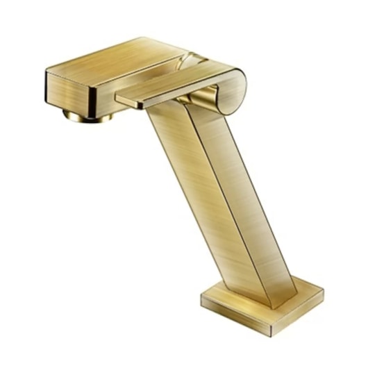 Torneira De Mesa Para Lavatório Stillo Ouro Escovado Docol - Imagem principal - 41f2fae7-0d7a-485b-80fa-0c92eae432f4