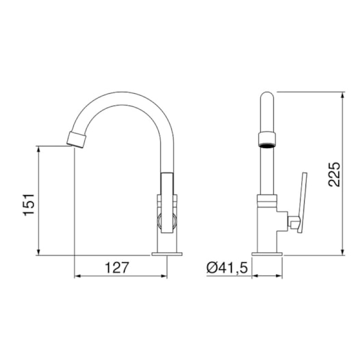 Torneira de Mesa Para Lavatório Studio Black 1195 B37 Lorenzetti - Imagem principal - 2360a01a-0fed-4e7a-aa53-0ef28bc99390