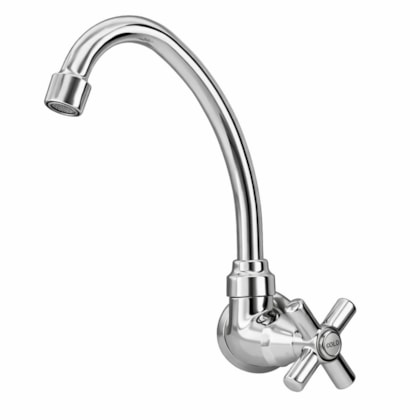Torneira de Parede p/Cozinha Bica Móvel Cromada Romar