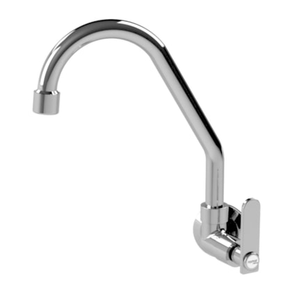 Torneira de Parede p/Cozinha Bica Móvel Pratic DN15/DN20 Cromado Romar