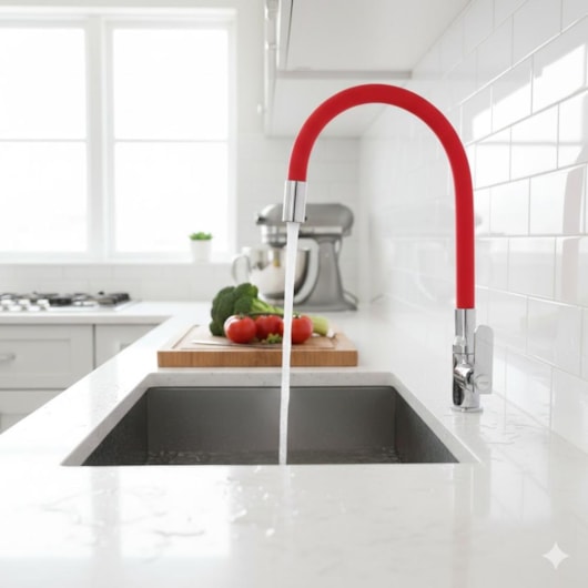 Torneira de Parede p/Cozinha Bica Móvel Pratic Red Cromado Romar - Imagem principal - 2dfe460f-de7d-42ae-bb43-cf11fbb6bbe5