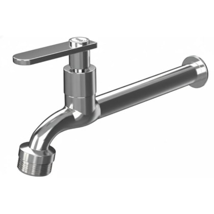 Torneira de Parede p/Cozinha c/Arejador Pratic Cromada 18cm DN15 DN20 Romar