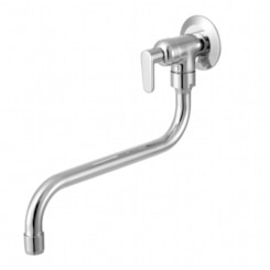 Torneira De Parede Para Cozinha Bica Móvel 1167 C18 Uni Cromado Meber