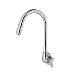 Torneira De Parede Para Cozinha Com Bica Alta Nova Trio Cromado Docol