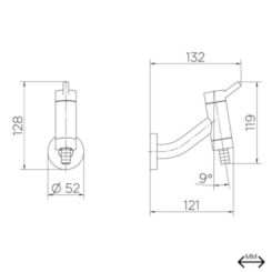 Torneira De Parede Para Jardim/tanque Nova Lóggica Docol